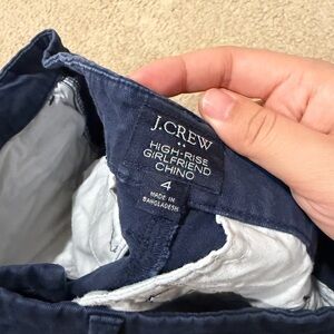 J.Crew Navy High-Rise Chino Pants